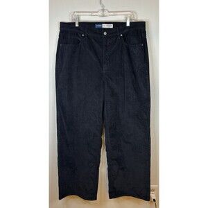 OLD NAVY Women’s Extra Wide Leg Sky-Hi High Rise Corduroy Pants Navy Blue 16